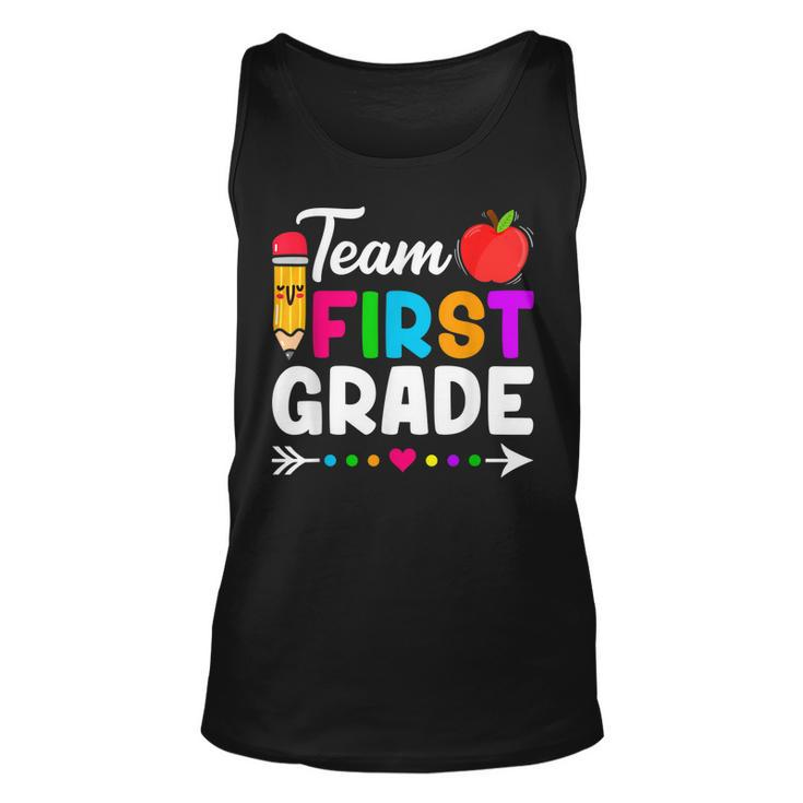 Team First Grade Kids Teacher Student Back To School  Unisex Tank Top