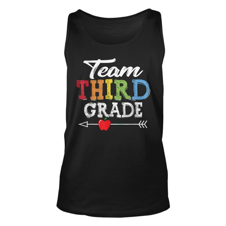 Team Third Grade Squad First Day Of School Teacher Kids   Unisex Tank Top