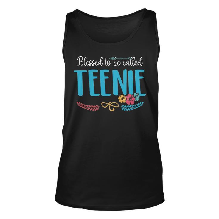 Teenie Grandma Gift   Blessed To Be Called Teenie Unisex Tank Top