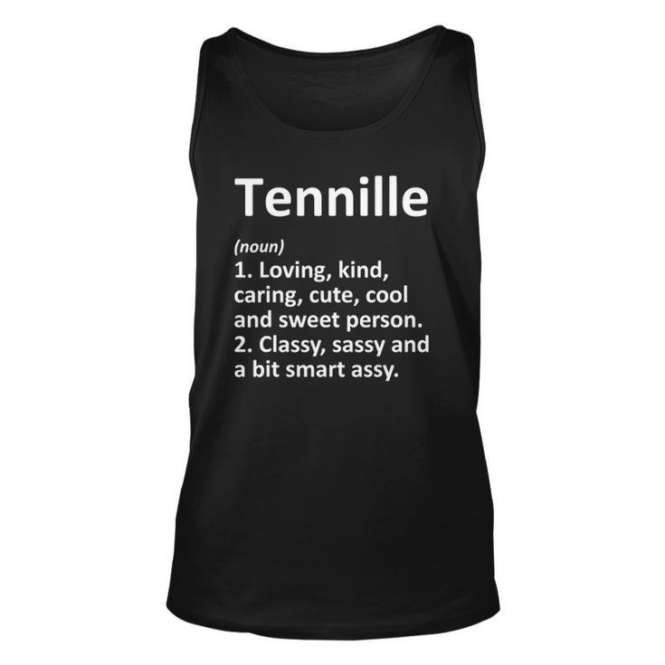 Tennille Definition Personalized Name Funny Gift Unisex Tank Top