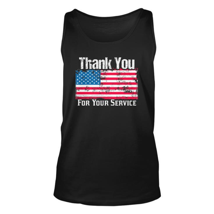 Thank You For Your Servicemilitary Policeman Fireman Unisex Tank Top