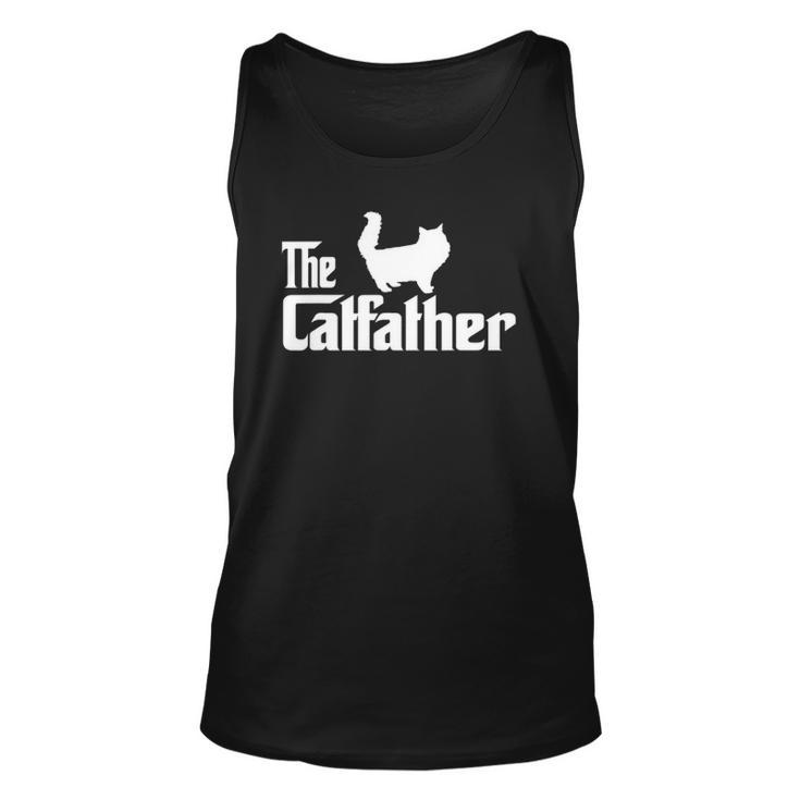The Catfather Persian Cat Lover Funny Father Cat Dad Unisex Tank Top