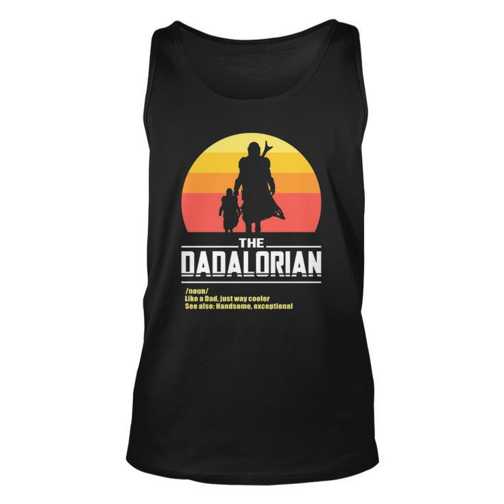 The Dadalorian Fathers Day Funny Meme Gift Essential Unisex Tank Top