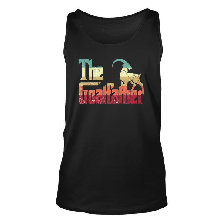 The Goatfather Gift Idea For A Goat Lover And Animal Lover Unisex Tank Top