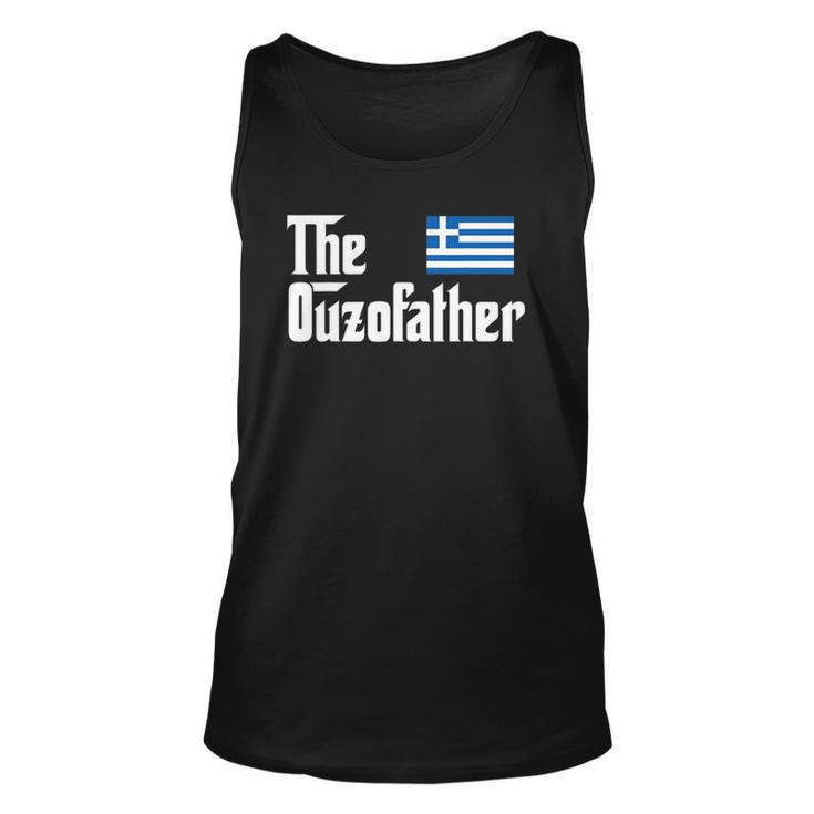 The Ouzo Father Funny Greek Flag Gift Unisex Tank Top