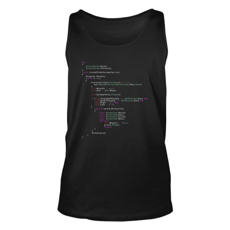 The Real Life Coding Lover Gift Unisex Tank Top