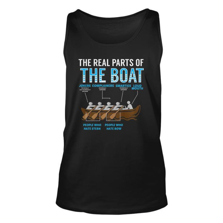 The Real Parts Of The Boat Rowing Gift  Unisex Tank Top