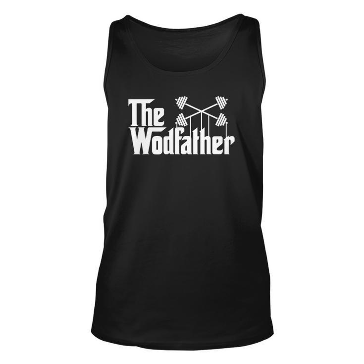 The Wodfather Funny Workout Gym Saying Gift Unisex Tank Top