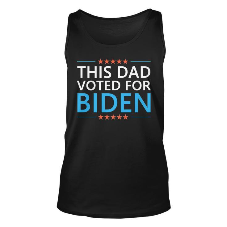 This Dad Voted For Biden Funny Fathers Day Quote 4Th Of July   Unisex Tank Top