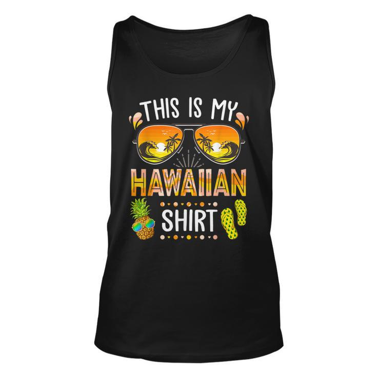This Is My Hawaiian  Aloha Hawaii Beach Summer Vacation  Unisex Tank Top