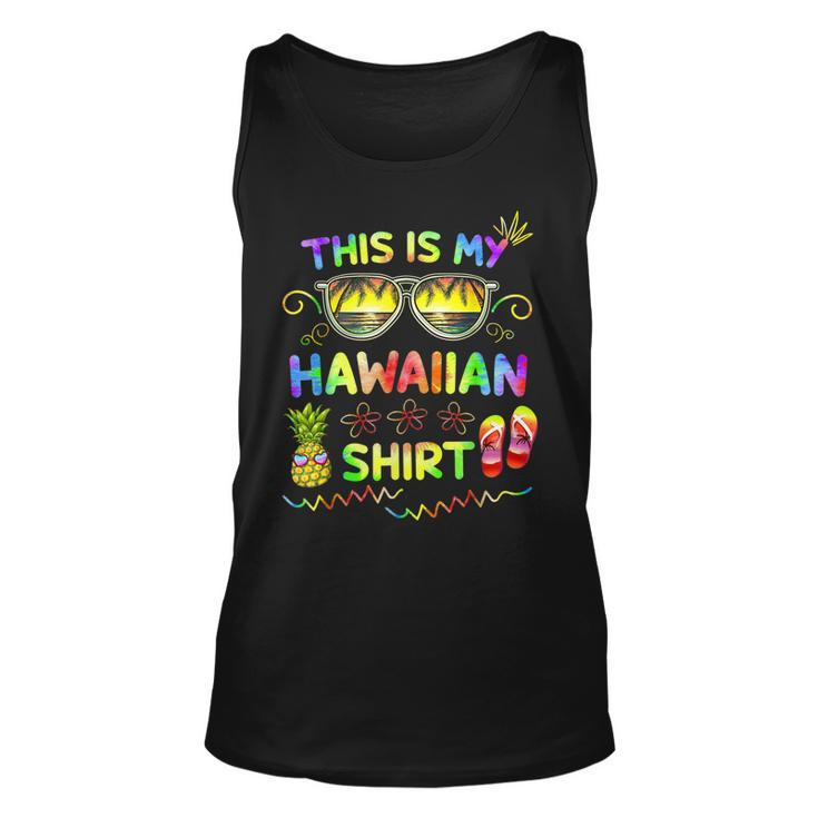 This Is My Hawaiian  Luau Aloha Hawaii Beach Pineapple  Unisex Tank Top
