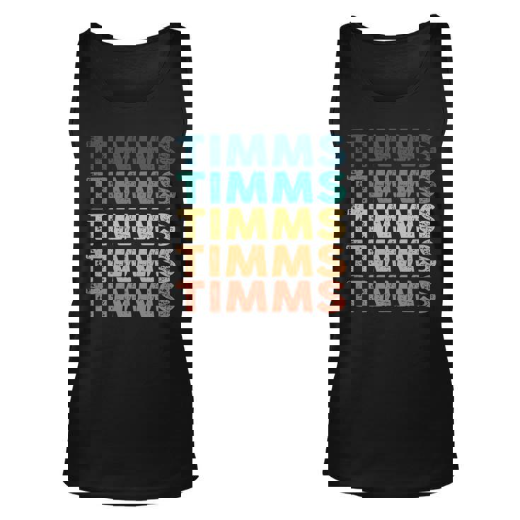 Timms Name Shirt Timms Family Name Unisex Tank Top