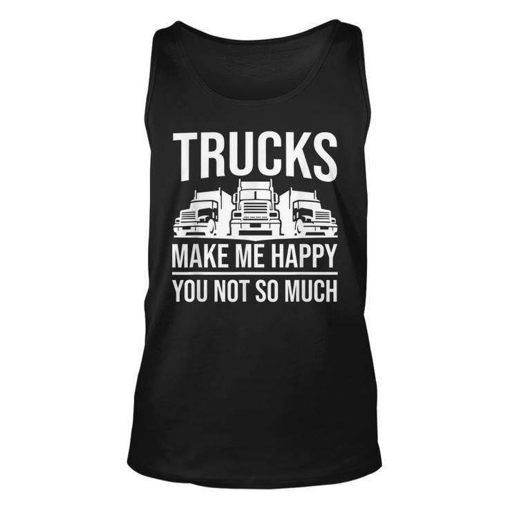Truck Driver - Funny Big Trucking Trucker  Unisex Tank Top