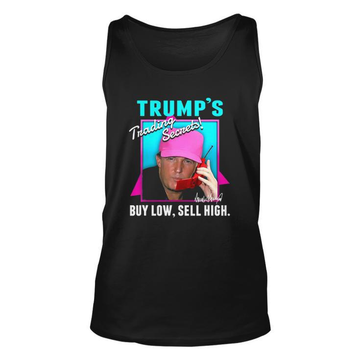 Trump’S Trading Secrets Buy Low Sell High Funny Trump Unisex Tank Top