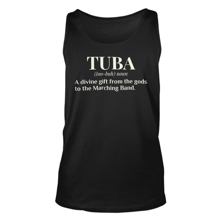 Tuba Definition Funny Marching Band Camp Gift T Shirt Unisex Tank Top