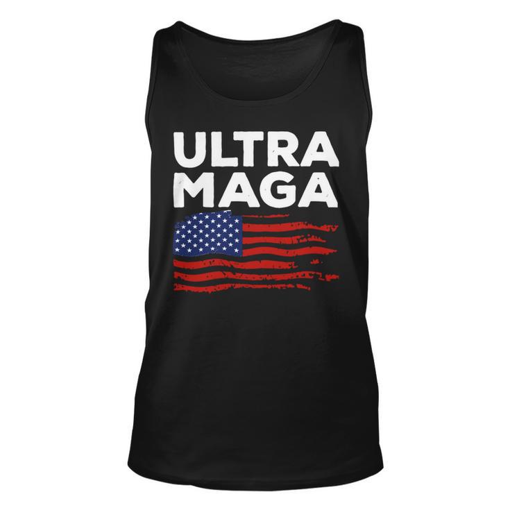 Ultra Maga Proud American Distressed Flag Patriotic Gift Unisex Tank Top