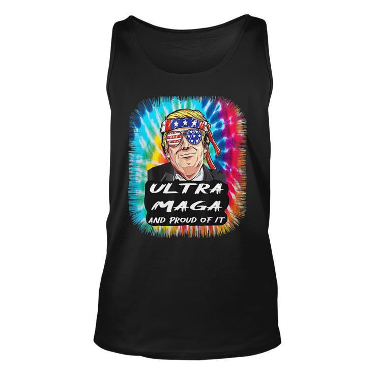 Ultra Maga Trump America Fun Tie Dye Unisex Tank Top