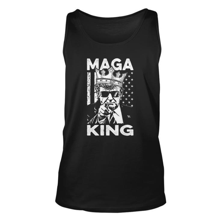 Ultra Maga Us Flag Donald Trump The Great Maga King  Unisex Tank Top
