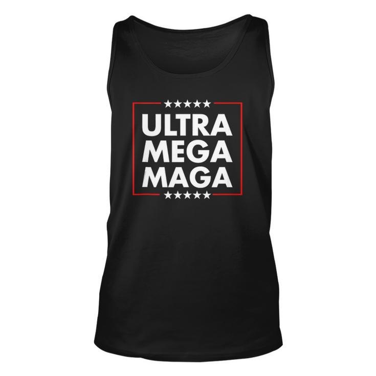 Ultra Mega Maga Trump Liberal Supporter Republican Family  Unisex Tank Top