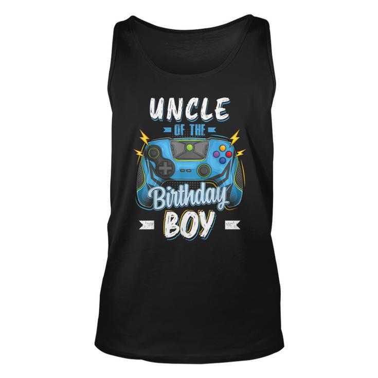Uncle Of The Birthday Boy Matching Family Video Gamer Party  Unisex Tank Top