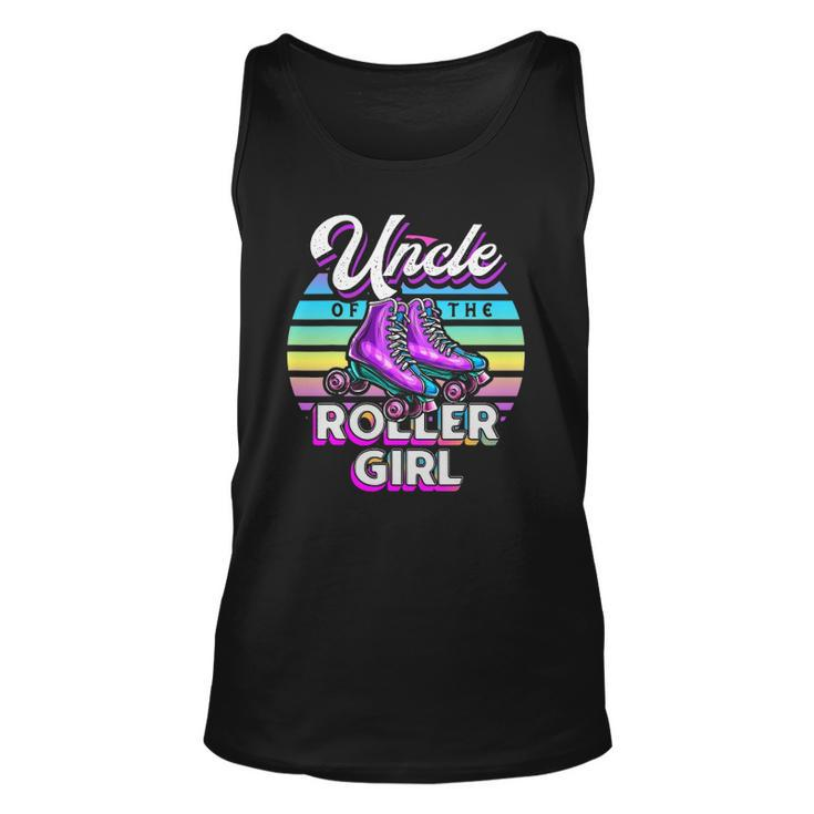 Uncle Of Roller Girl Roller Skating Birthday Matching Tank Top