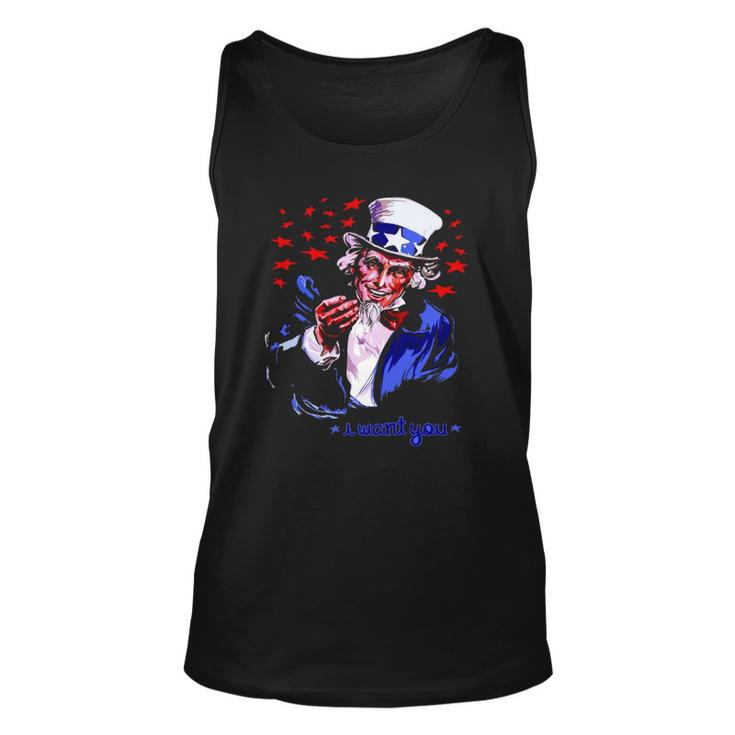 Uncle Sam I Want You 4Th Of July Unisex Tank Top