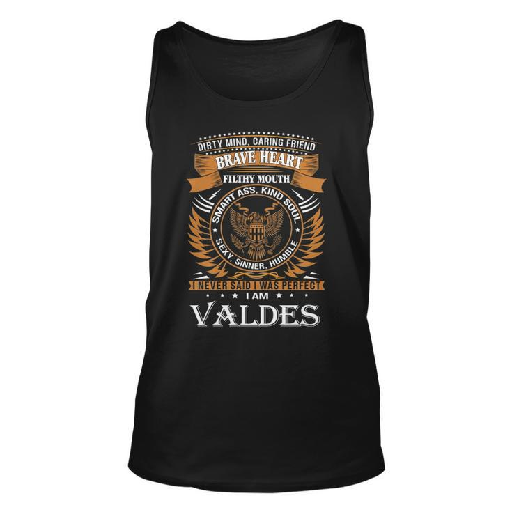Valdes Name Gift   Valdes Brave Heart Unisex Tank Top