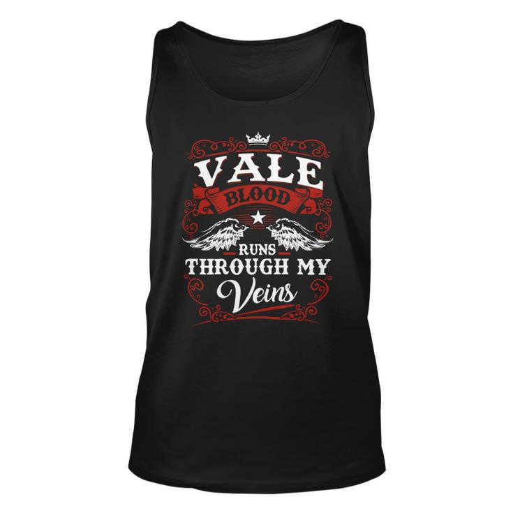 Vale Name Shirt Vale Family Name Unisex Tank Top