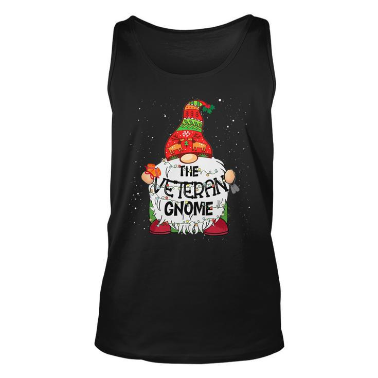 Veteran Gnome Christmas Tree Light T-Shirt Unisex Tank Top