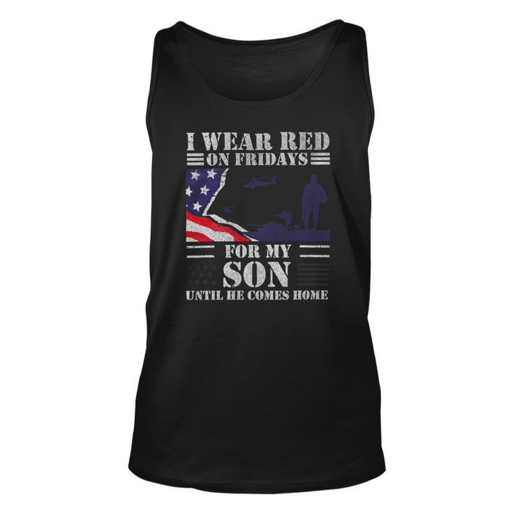 Veteran Red Fridays For Veteran Military Son Remember Everyone Deployed 98 Navy Soldier Army Military Unisex Tank Top