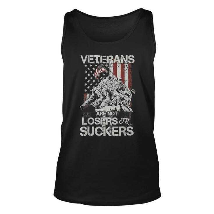 Veteran Veterans Are Not Suckers Or Losers 32 Navy Soldier Army Military Unisex Tank Top