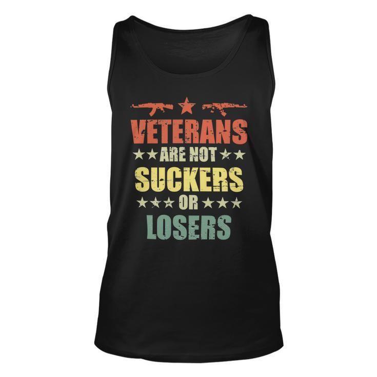 Veteran Veterans Day Are Not Suckers Or Losers 136 Navy Soldier Army Military Unisex Tank Top