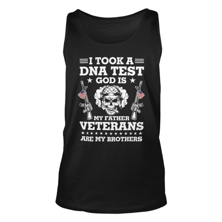 Veteran Veterans Day Took Dna Test God Is My Father Veterans Is My Brothers 90 Navy Soldier Army Military Unisex Tank Top