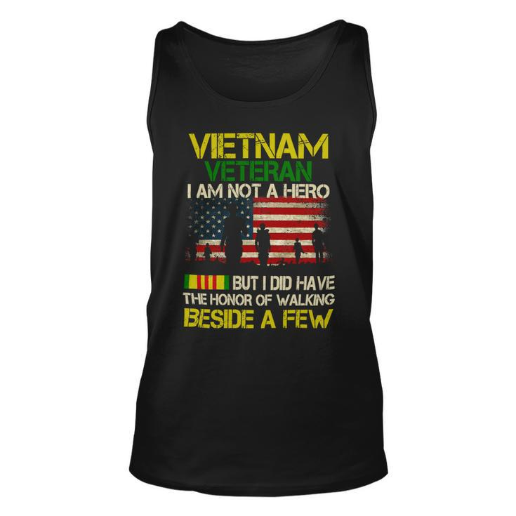 Veteran Veterans Day Vietnam Veteran I Am Not A Hero But I Did Have The Honor 65 Navy Soldier Army Military Unisex Tank Top