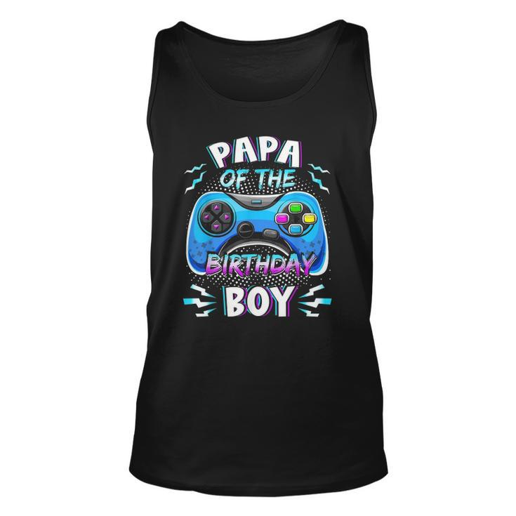 Video Game Birthday Party Papa Of The Birthday Boy Matching Unisex Tank Top