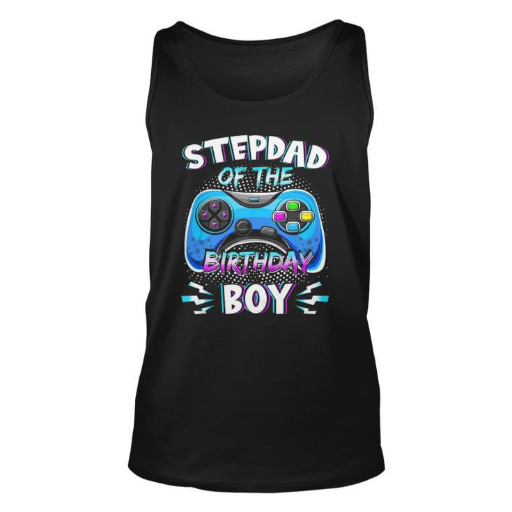 Video Game Birthday Party Stepdad Of The Bday Boy Matching  Unisex Tank Top