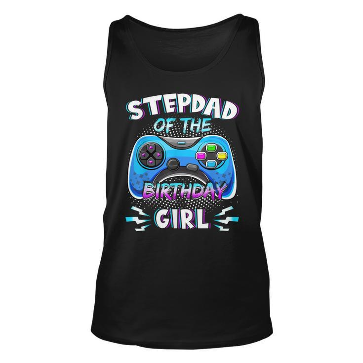 Video Game Birthday Party Stepdad Of The Bday Girl Matching  Unisex Tank Top