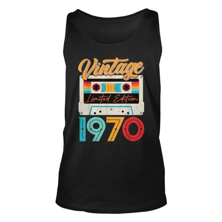 Vintage 1970 Awesome 52 Years Old Retro 52Nd Birthday Bday  Unisex Tank Top