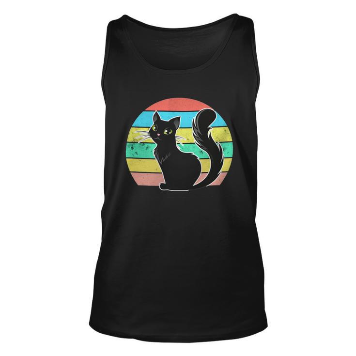 Vintage Black Cat Lover 307 Shirt Unisex Tank Top