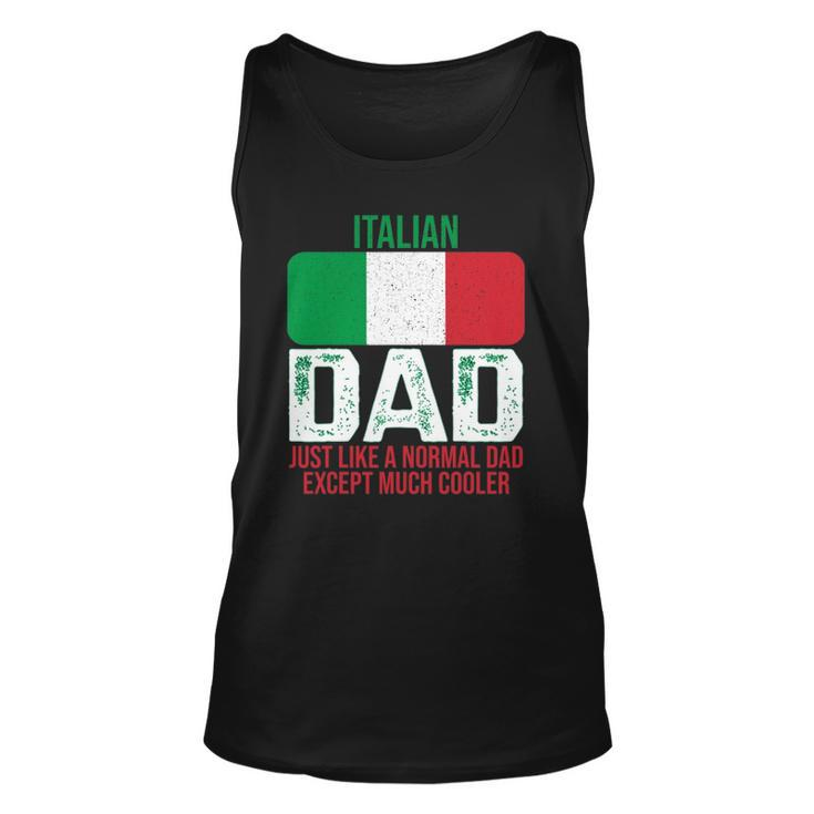 Vintage Italian Dad Italy Flag Design For Fathers Day Unisex Tank Top