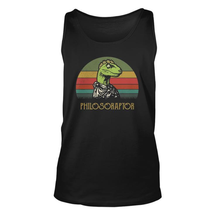 Vintage Philosoraptor Dinosaurs Lovers Gift Unisex Tank Top