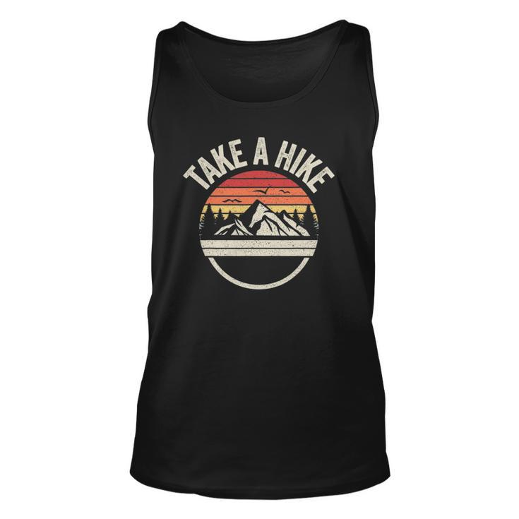 Vintage Retro Take A Hike Hiker Outdoors Camping Unisex Tank Top