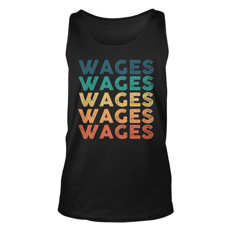 Wages Name Shirt Wages Family Name V3 Unisex Tank Top