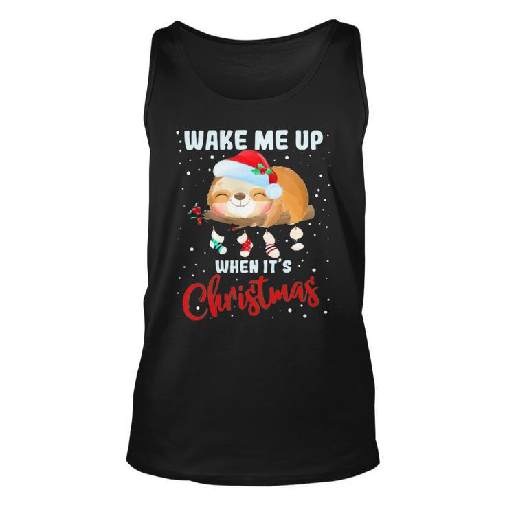 Wake Me Up When Its Christmas 819 Shirt Unisex Tank Top