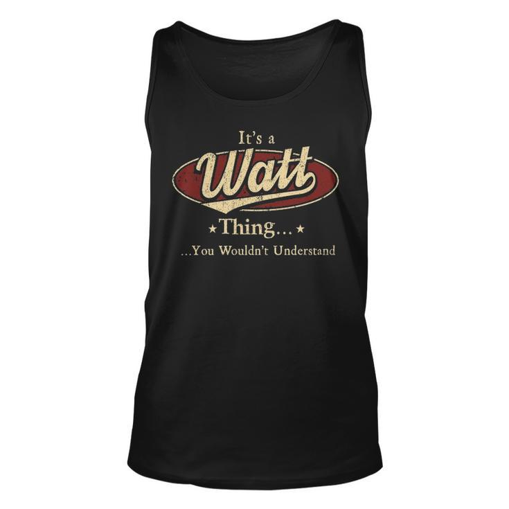 Watt Shirt Personalized Name Gifts T Shirt Name Print T Shirts Shirts With Name Watt Unisex Tank Top