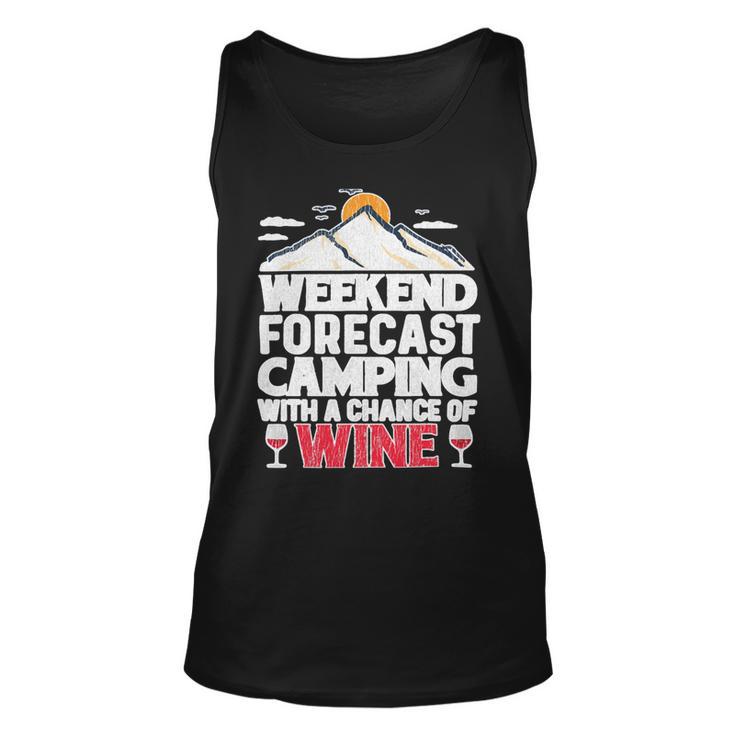 Weekend Forcast Wine Lover Outdoor 26 Shirt Unisex Tank Top