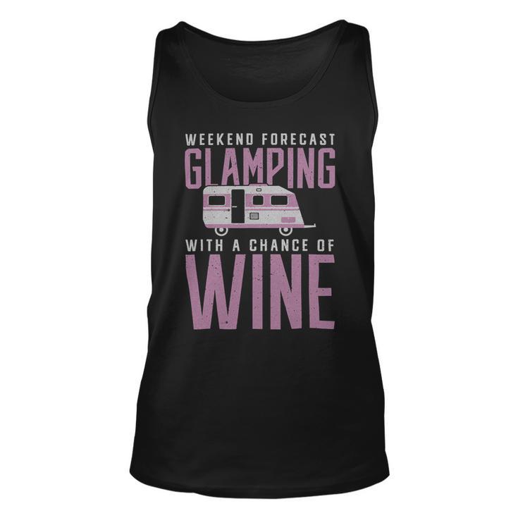 Weekend Forecast Camping With A Chance 18 Shirt Unisex Tank Top