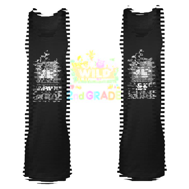 Wild About 2Nd Second Grade Teacher Student Back To School Unisex Tank Top