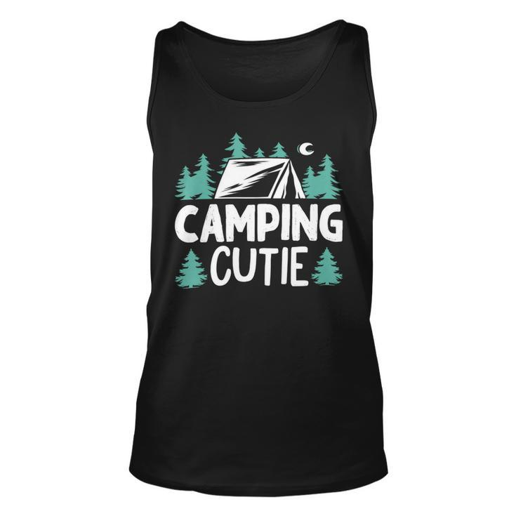 Women Girls Kids Camping Cutie Camp Gear Tent Apparel Ladies T Shirt Unisex Tank Top