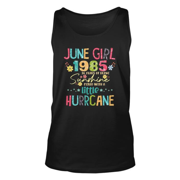 Womens 36 Years Old Awesome Since 1985 June Girls 1985 Gift Unisex Tank Top